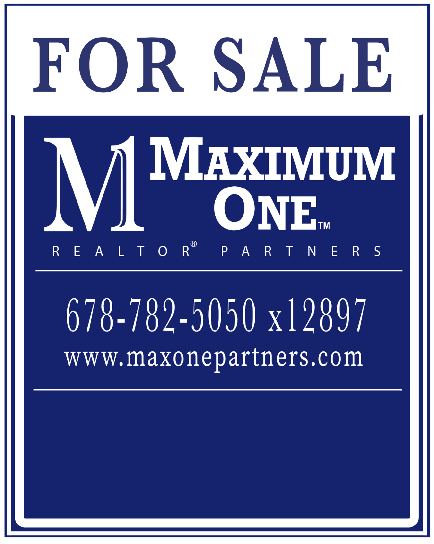Premium Double-Sided PVC Yard Sign with Stand | 24×30"