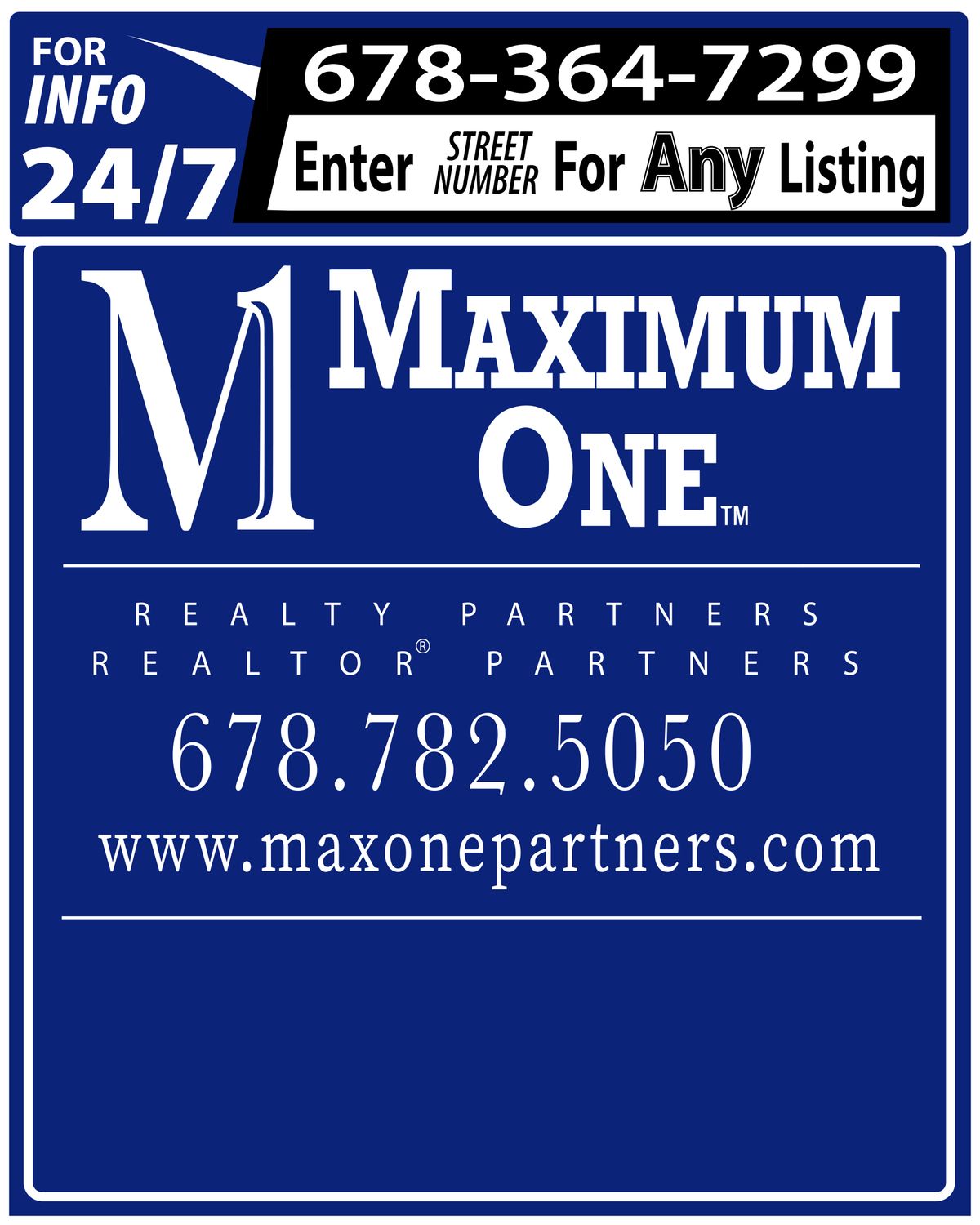 Premium Double-Sided PVC Yard Sign with Stand | 24×30"