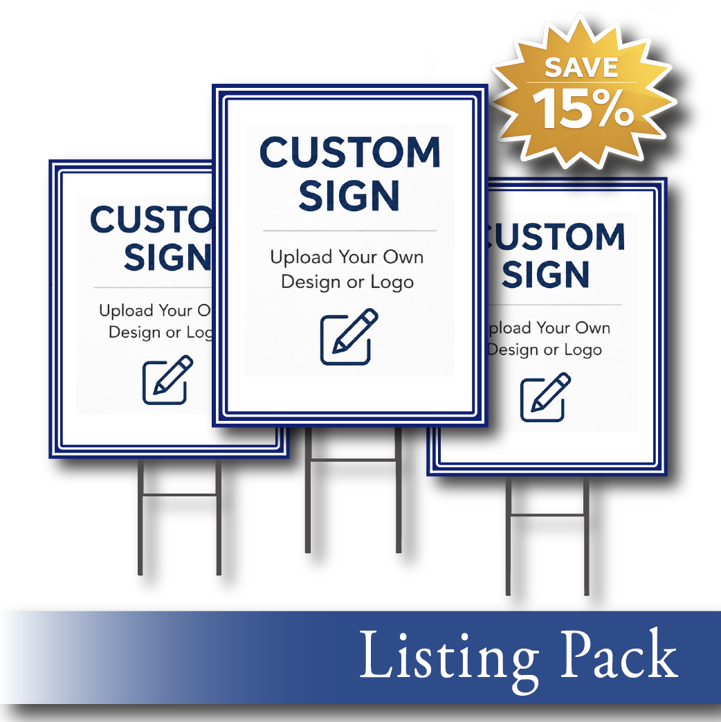 Premium Double-Sided PVC Yard Sign with Stand | 24×30"